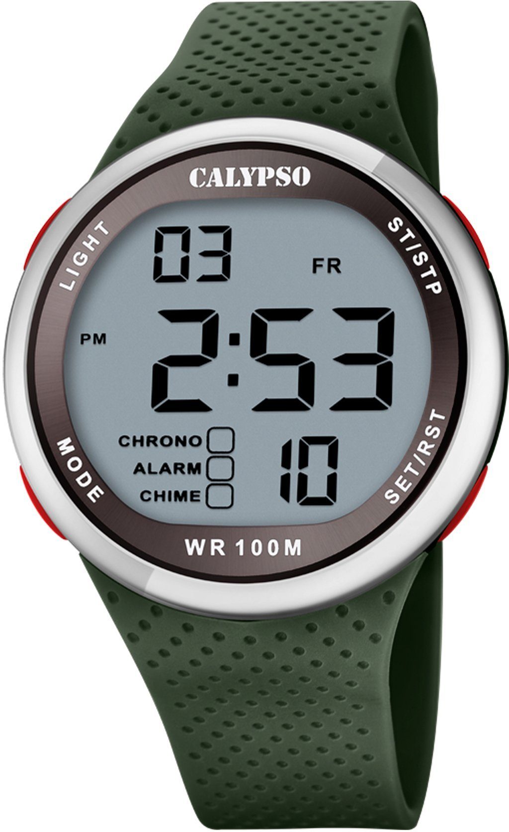 CALYPSO WATCHES Chronograph Color Splash K5785/5, Armbanduhr, Quarzuhr, Herrenuhr, digital, Datum, Stoppfunktion