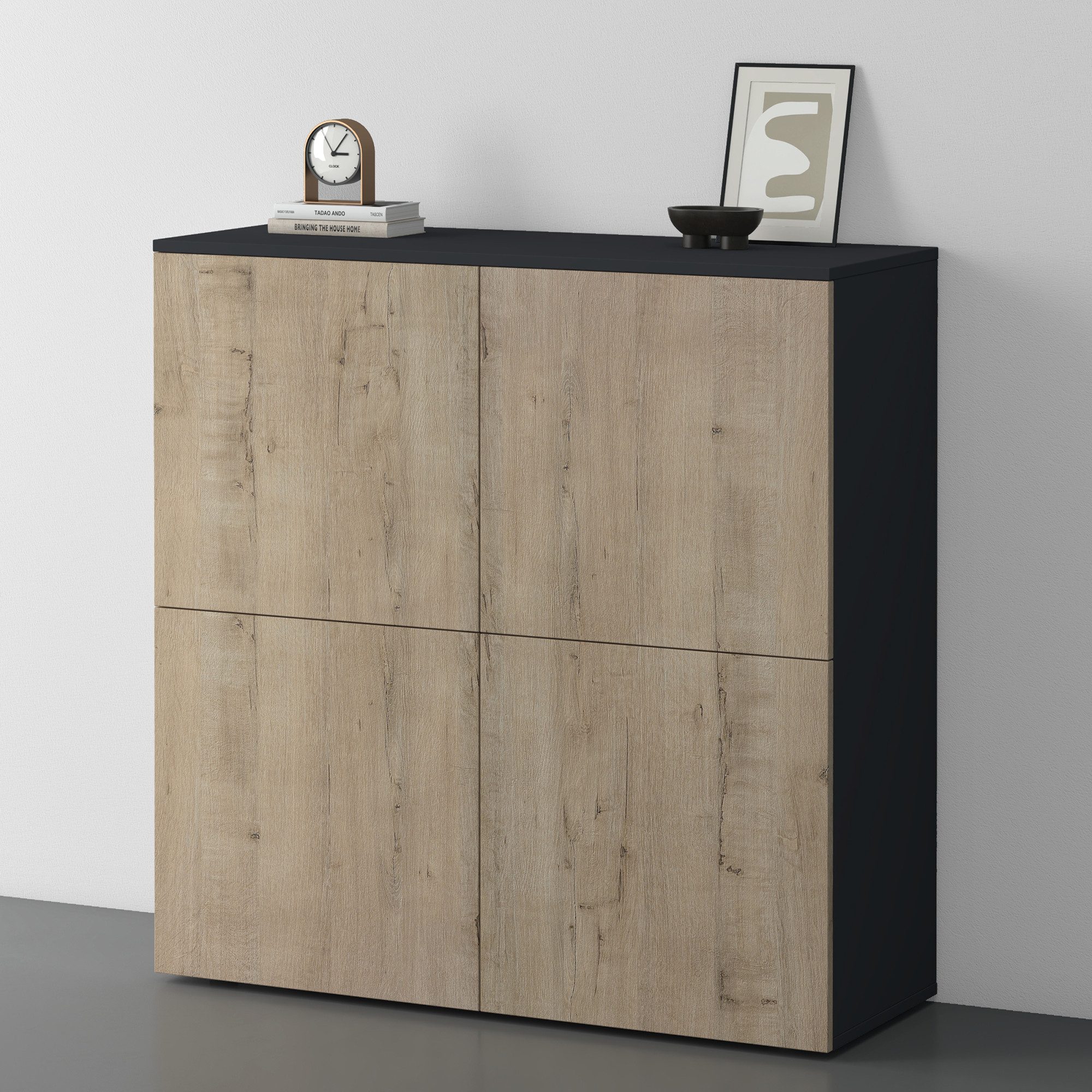 doporro Sideboard Kommode Möbel Mehrzweckschrank Push-to-Open günstig online kaufen
