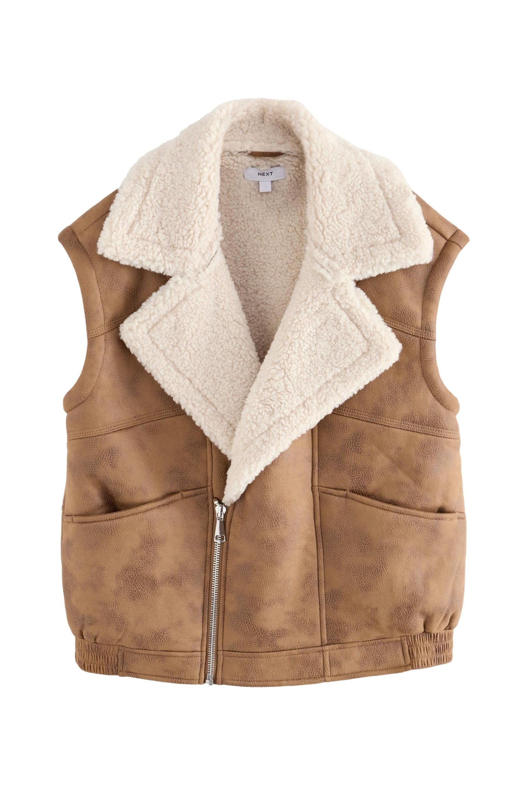 Fellimitatweste Gilet aus künstlichem Shearling