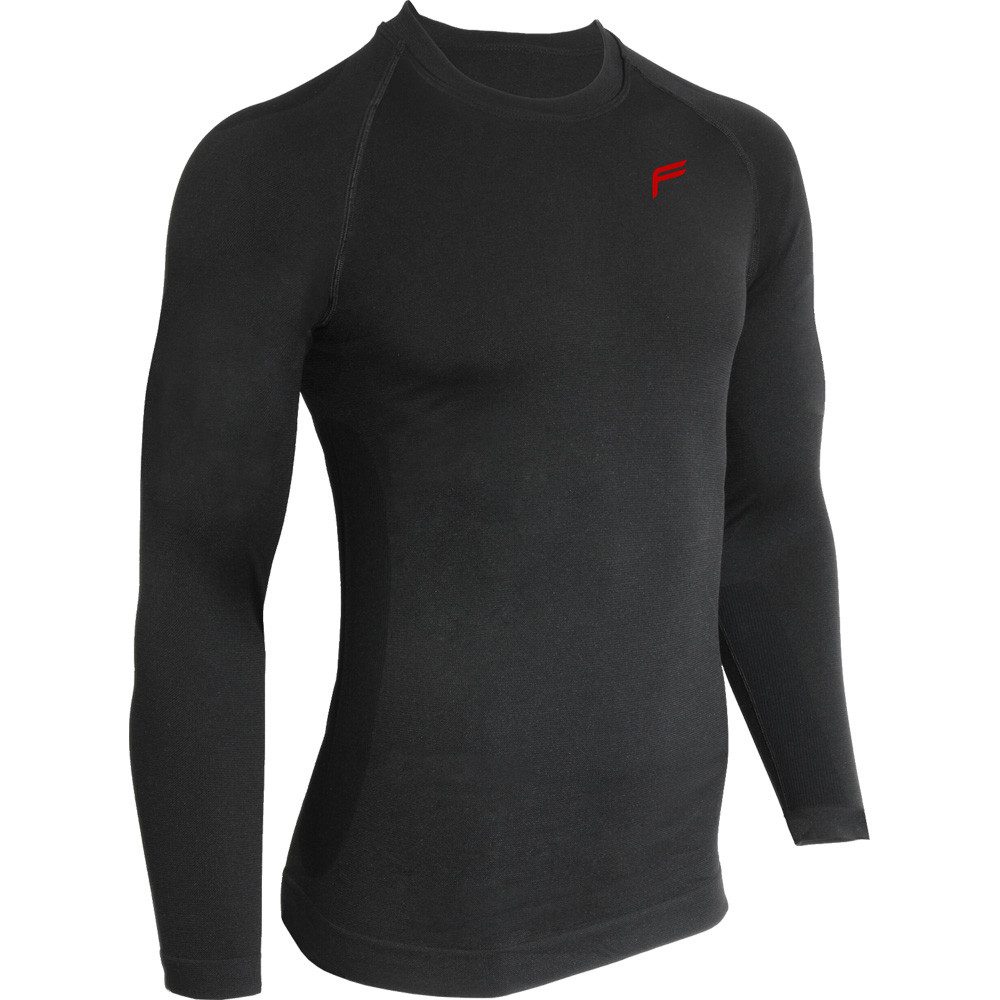 F-Lite Langarmshirt Funktionsunterwäsche Megalight 240 Heat (bequeme Passform) schwarz