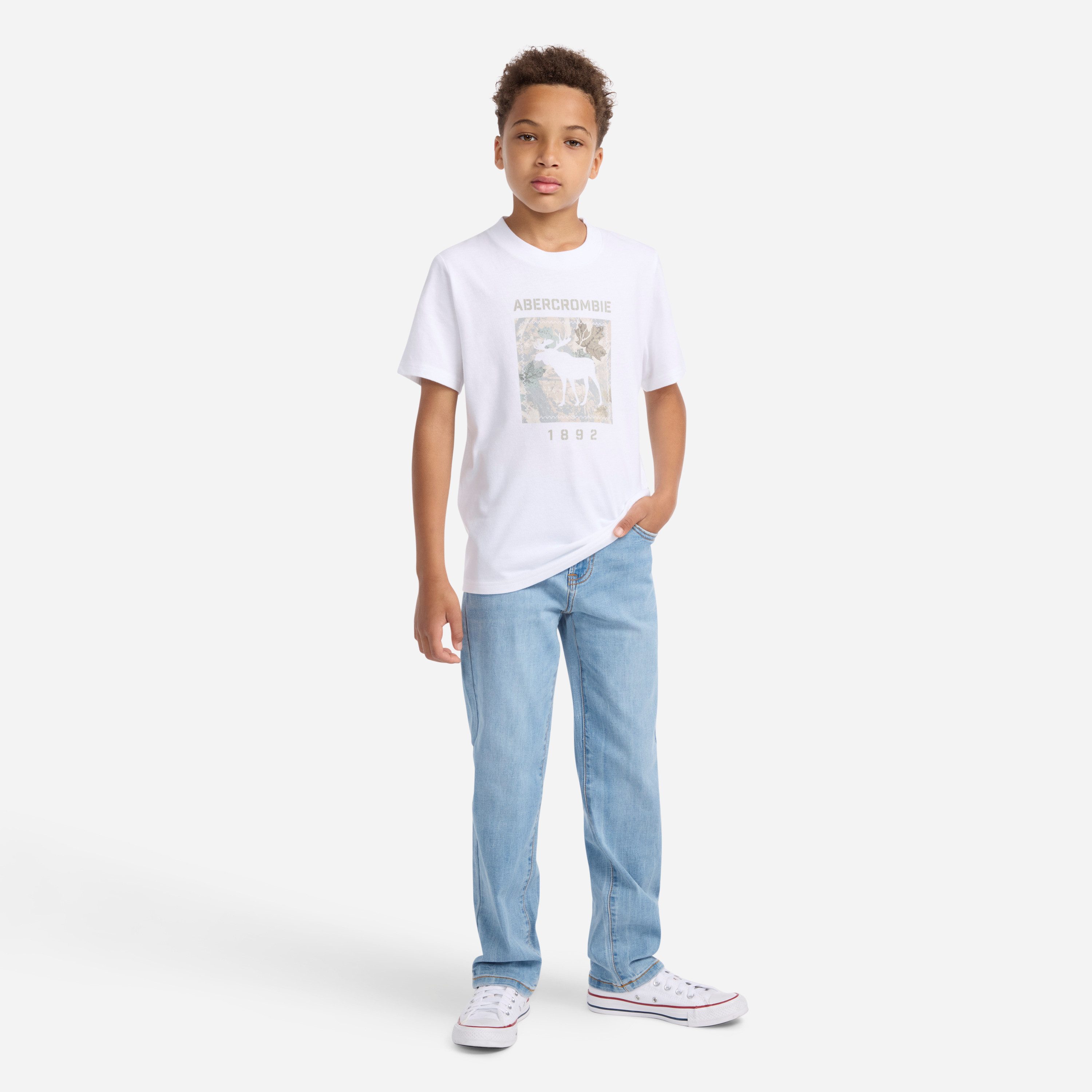 Abercrombie Kids 5-Pocket-Jeans AFB STRAIGHT FIT JEANS im 5-Pocket-Style und mit Stretch, for boys