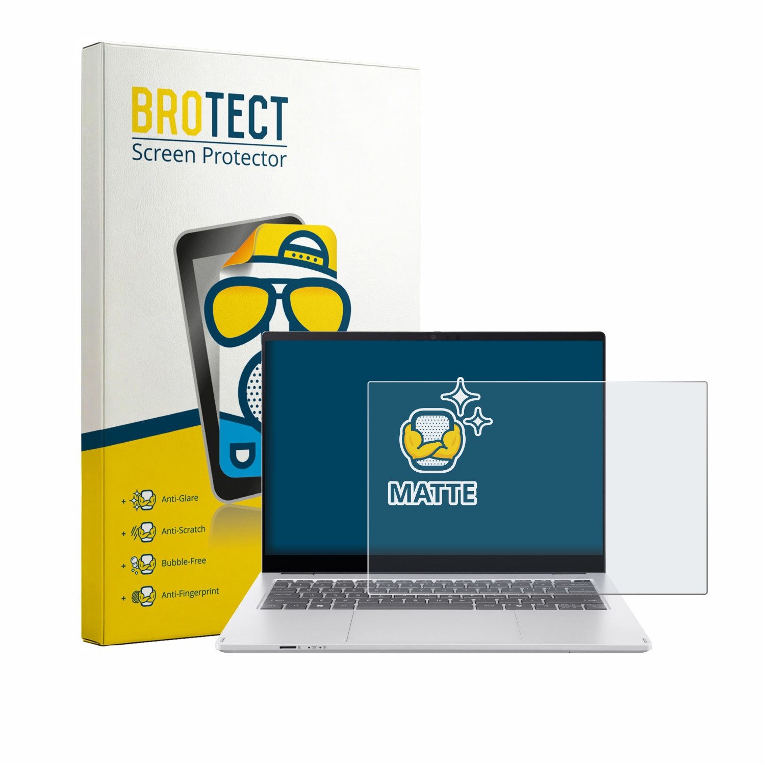 BROTECT Displayschutzfolie Schutzfolie für Acer Swift Spin 14 AI, Displayschutz Schutz Folie Matt Entspiegelungsfolie