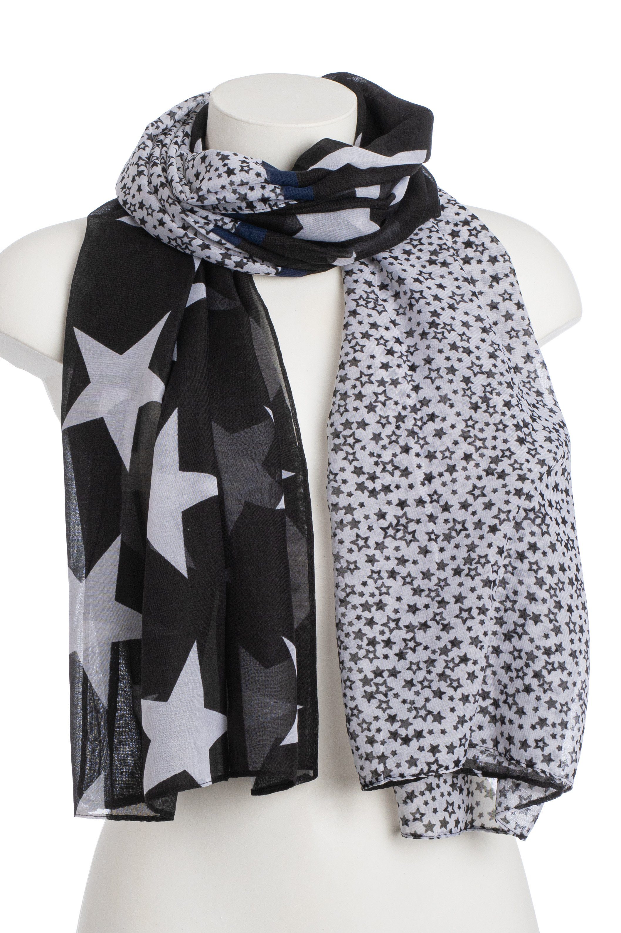 Goodman Design Modeschal Schal Sterne mit trendigem Design, angenehmer Tragekomfort
