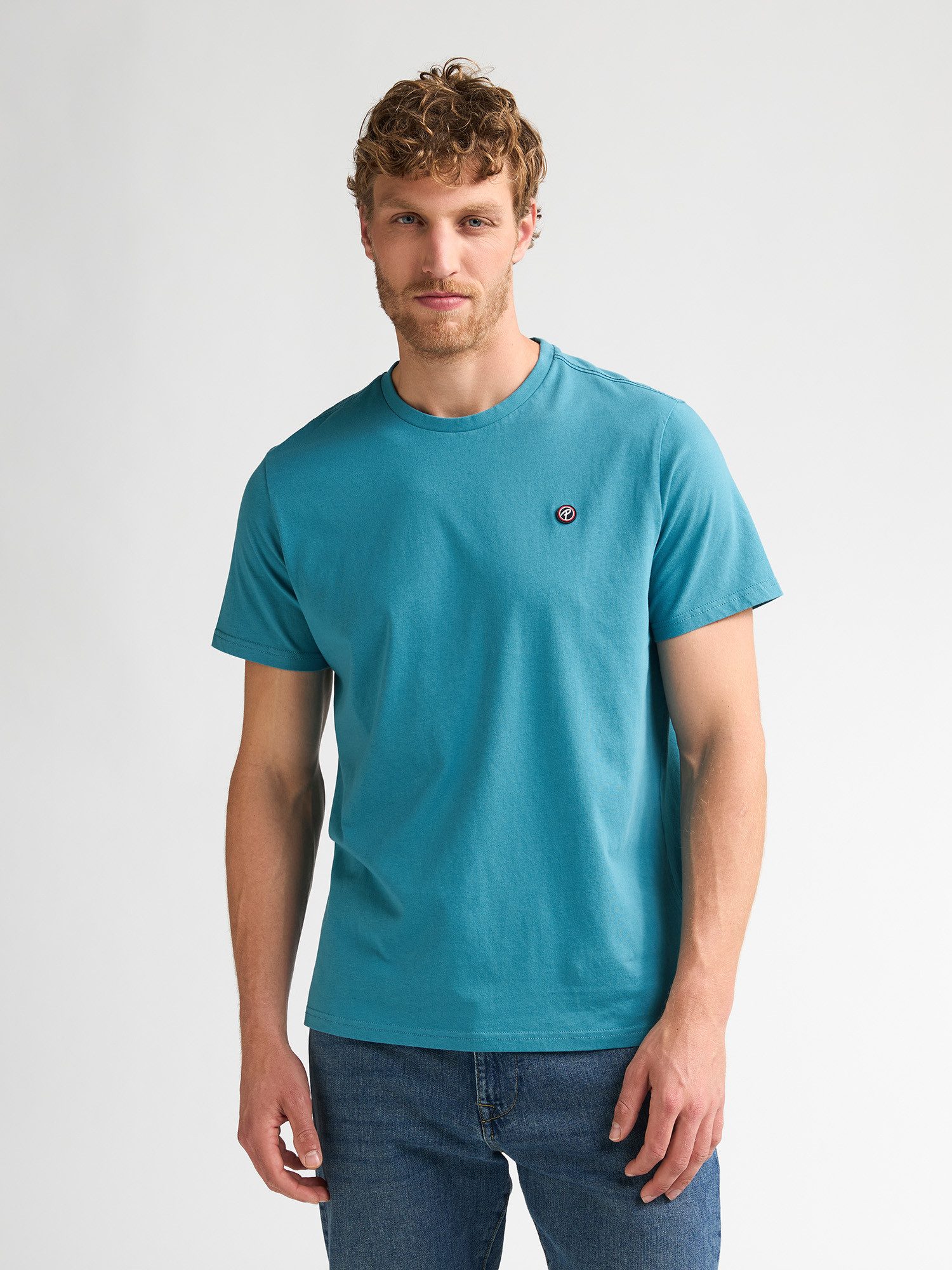 Petrol Industries Rundhalsshirt mit Logo Stickerei