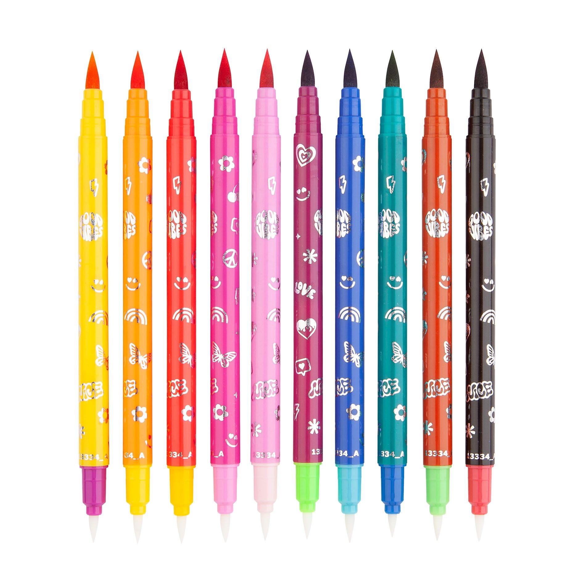 Depesche Schmuckset TOPModel Magic Fasermaler Set, 10 Doppel-Filzstifte im Etui, Pinselspitze, Magicspitze für Farbänderung