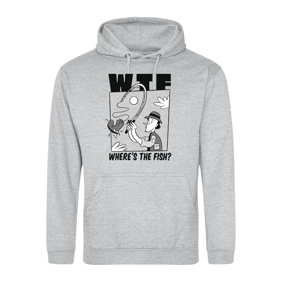 Kapuzenpullover "WTF Where´s The Fish?" Herren Hoodie Pullover