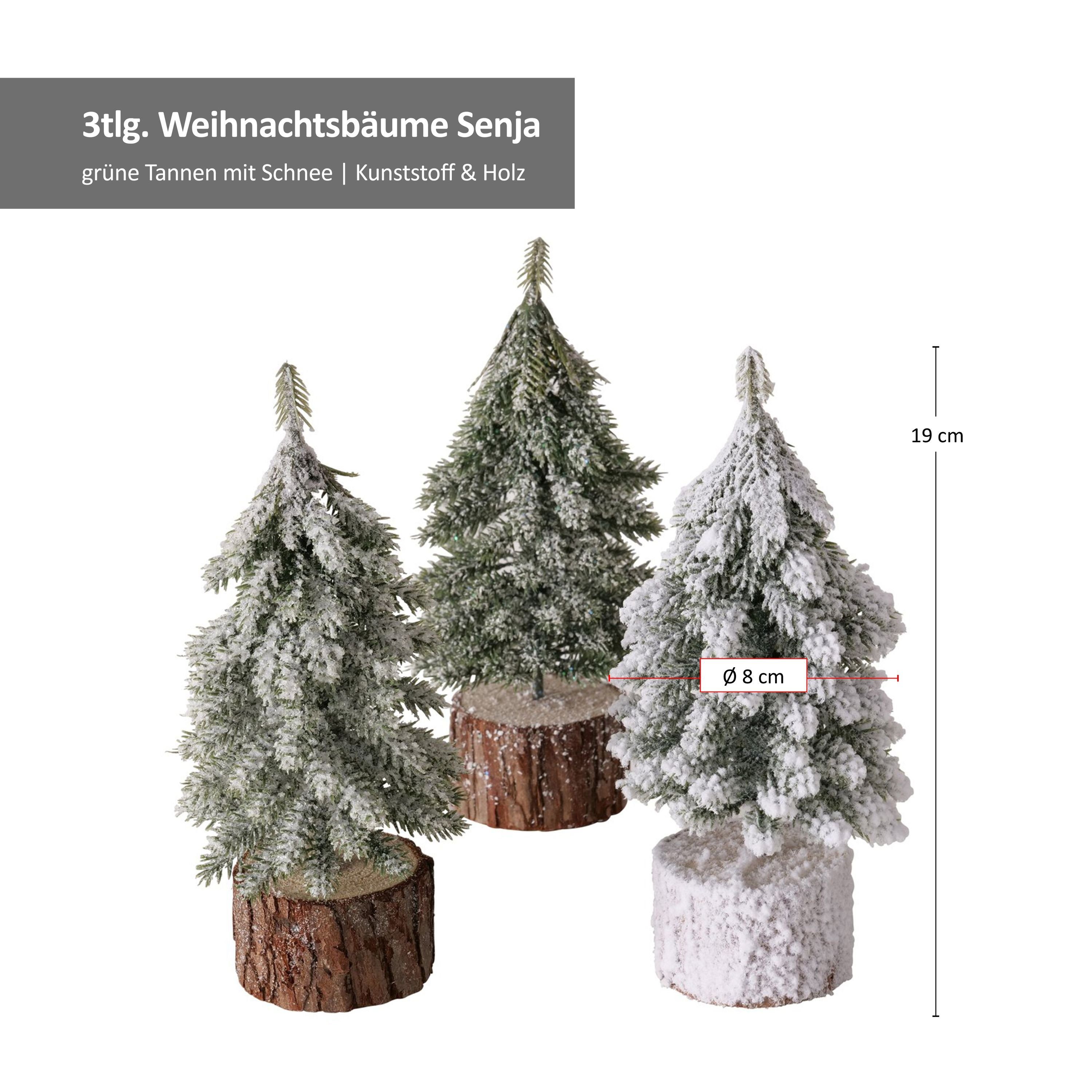 Deko-Weihnachtsbaum 2027155 Dekofigur 3tlg. B./2 - MamboCat Senja Set
