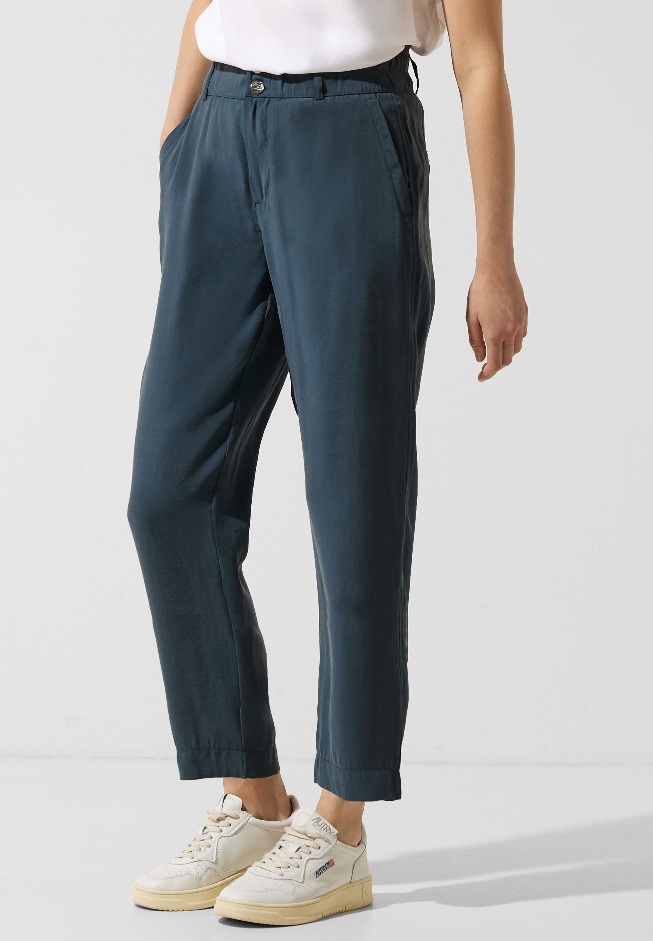STREET ONE Jogger Pants Materialmix, Fit Damenhose softer Loose