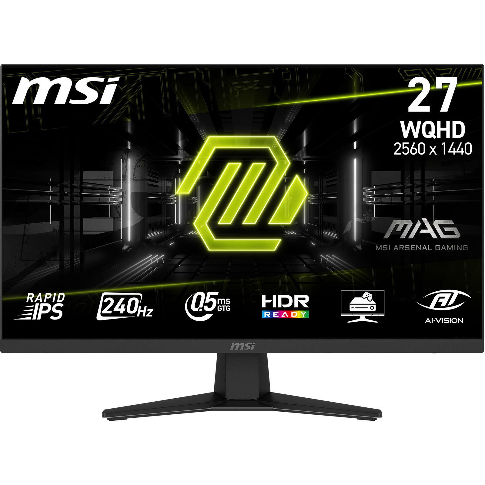 MSI MAG 274QFDE X24 Gaming-LED-Monitor (2560 x 1440, 0,5 ms Reaktionszeit, 240 Hz, Fast IPS)