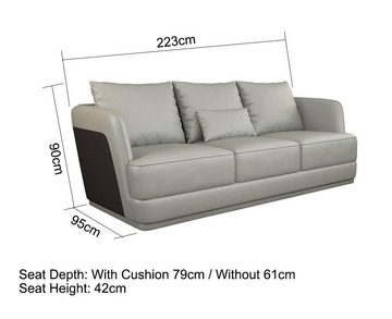 JVmoebel Wohnzimmer-Set, Sofagarnitur 3 1 Sitzer Set Design Sofa Polster Couchen Couch Modern