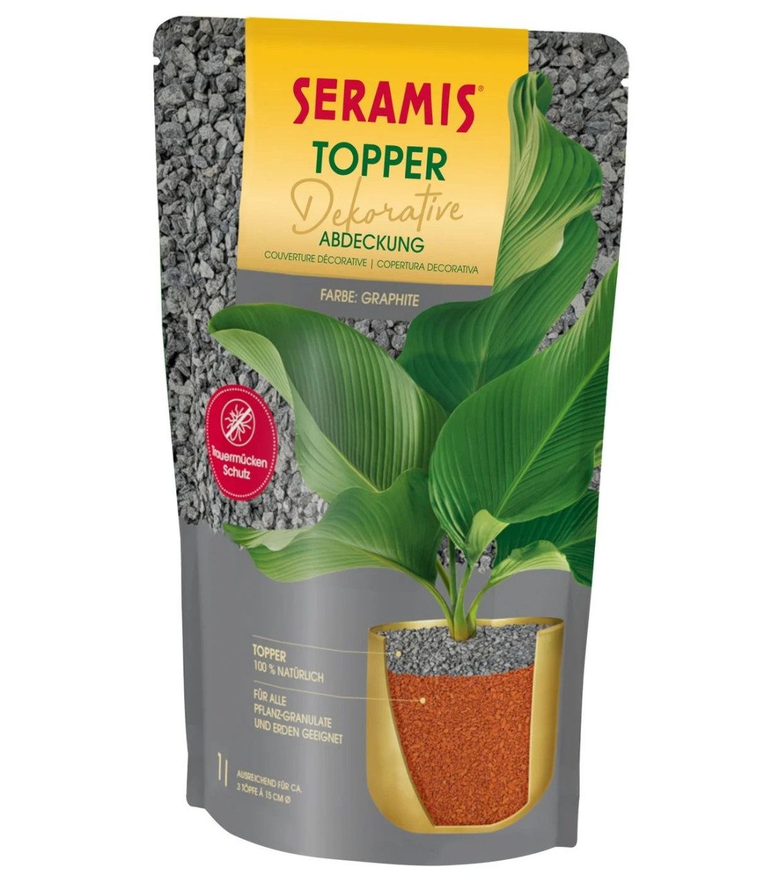 Seramis Pflanzgranulat Seramis Pflanzgranulat Topper graphite 1 L