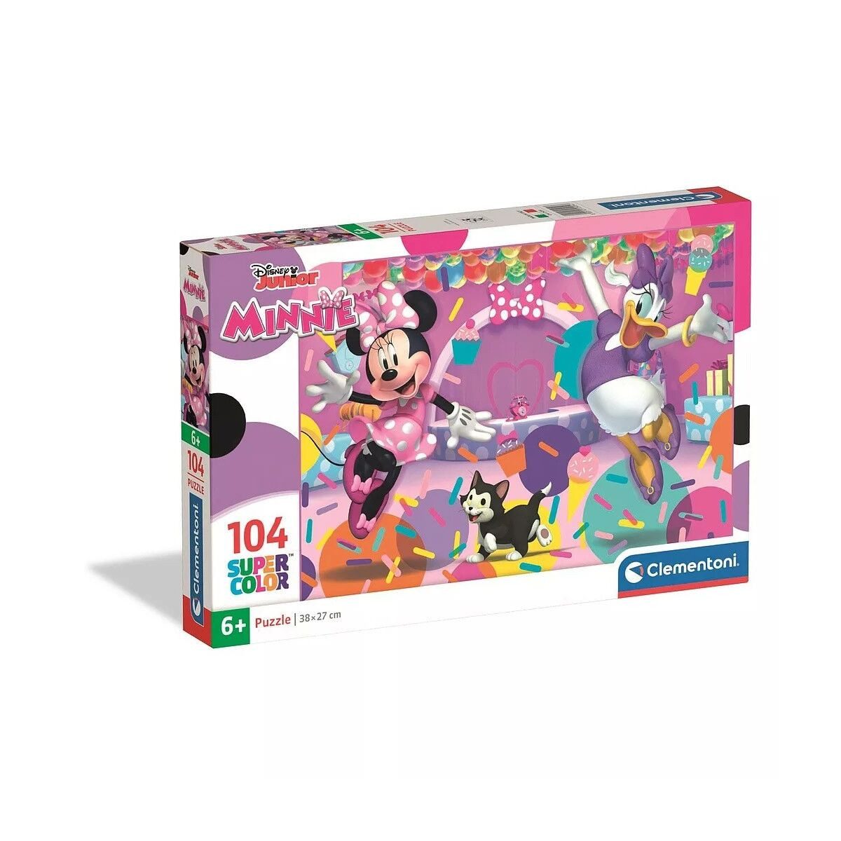 Clementoni® Lernspielzeug Disney Minnie Confetti 104-teiliges Clementoni-Puzzle