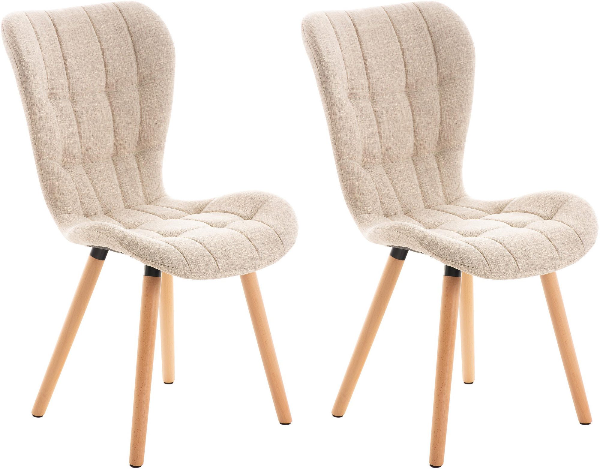 CLP Esszimmerstuhl Elda (2er Set), Samt, günstig online kaufen