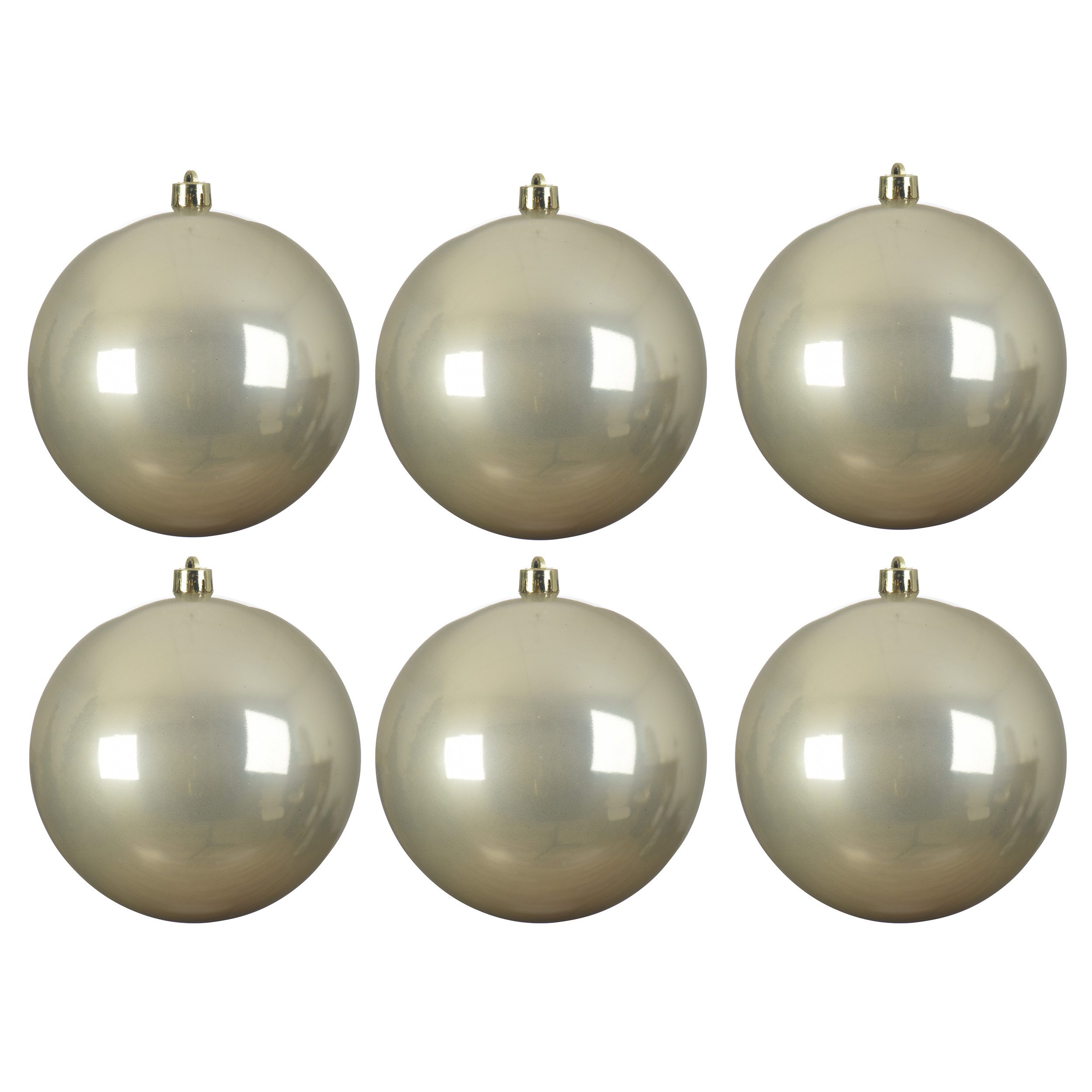 Annastore Weihnachtsbaumkugel Weihnachtskugeln aus Kunststoff zum Hängen für den Außenbereich (6 St), Frost und Wetterfest, Outdoor Weihnachtkugeln