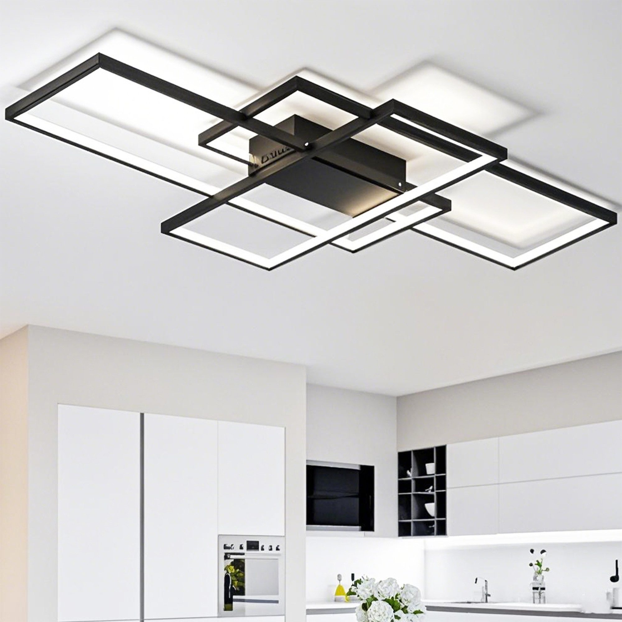 Masbekte Deckenleuchte, 90*50cm LED Deckenlampe, Stufenlos günstig online kaufen