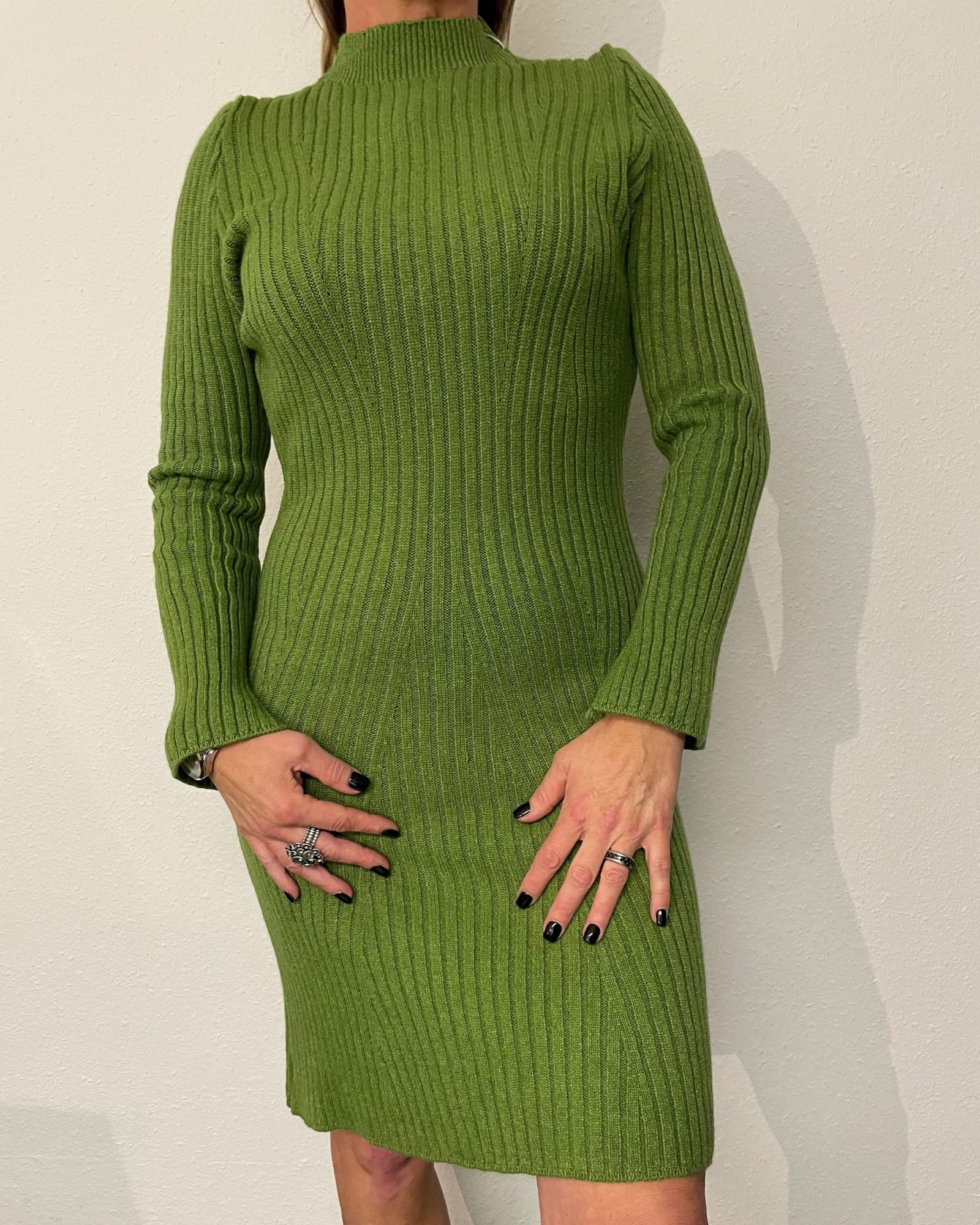 ITALY VIBES Strickkleid ALINE - Minikleid - Kleid langarm - ONE SIZE passt hier Gr. S - XL