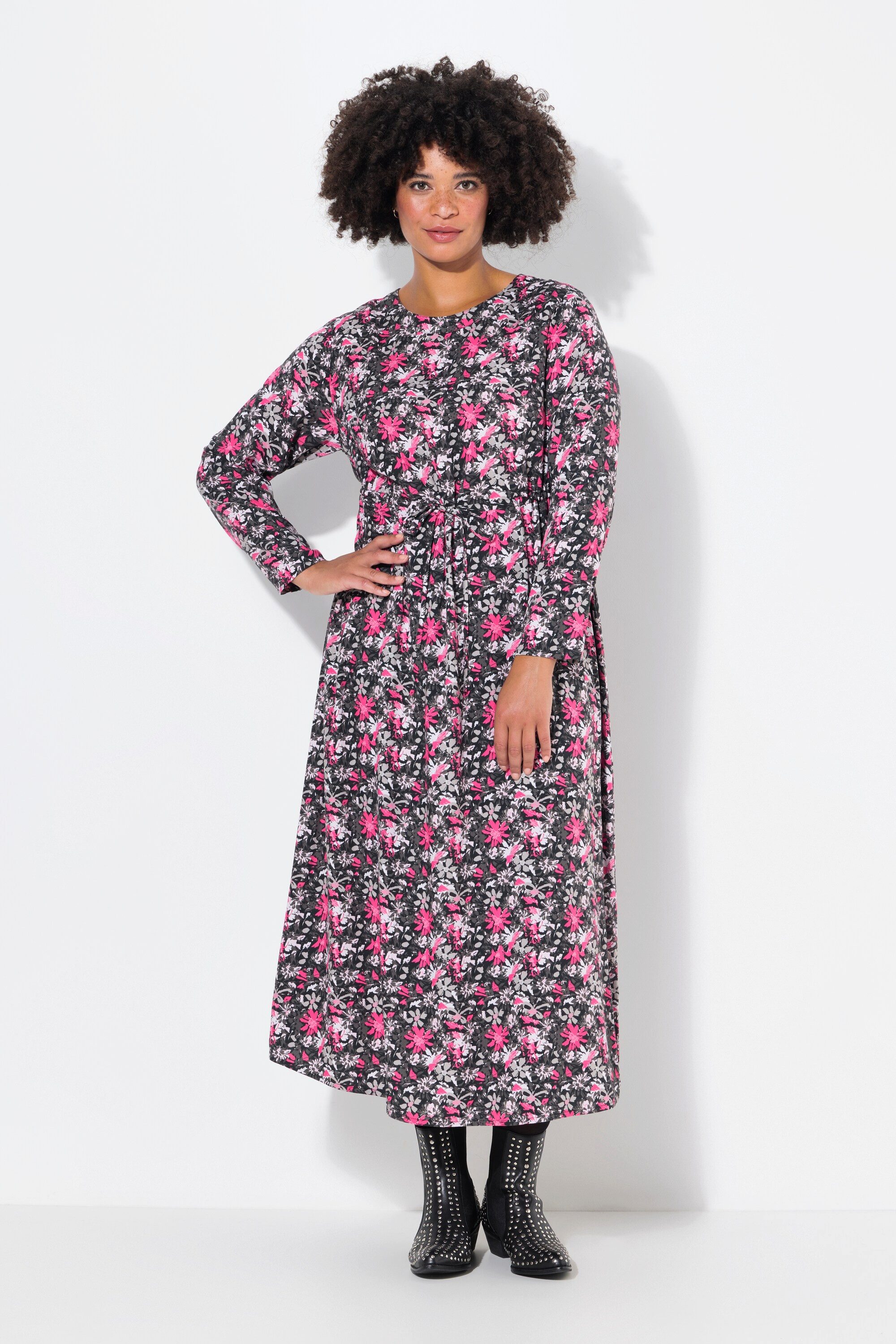 Angel of Style Maxikleid Maxikleid A-Linie Blumen-Camouflage Druck