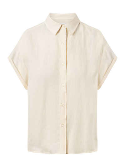 KnowledgeCotton Apparel Kurzarmbluse ASTER fold up short sleeve linen shirt