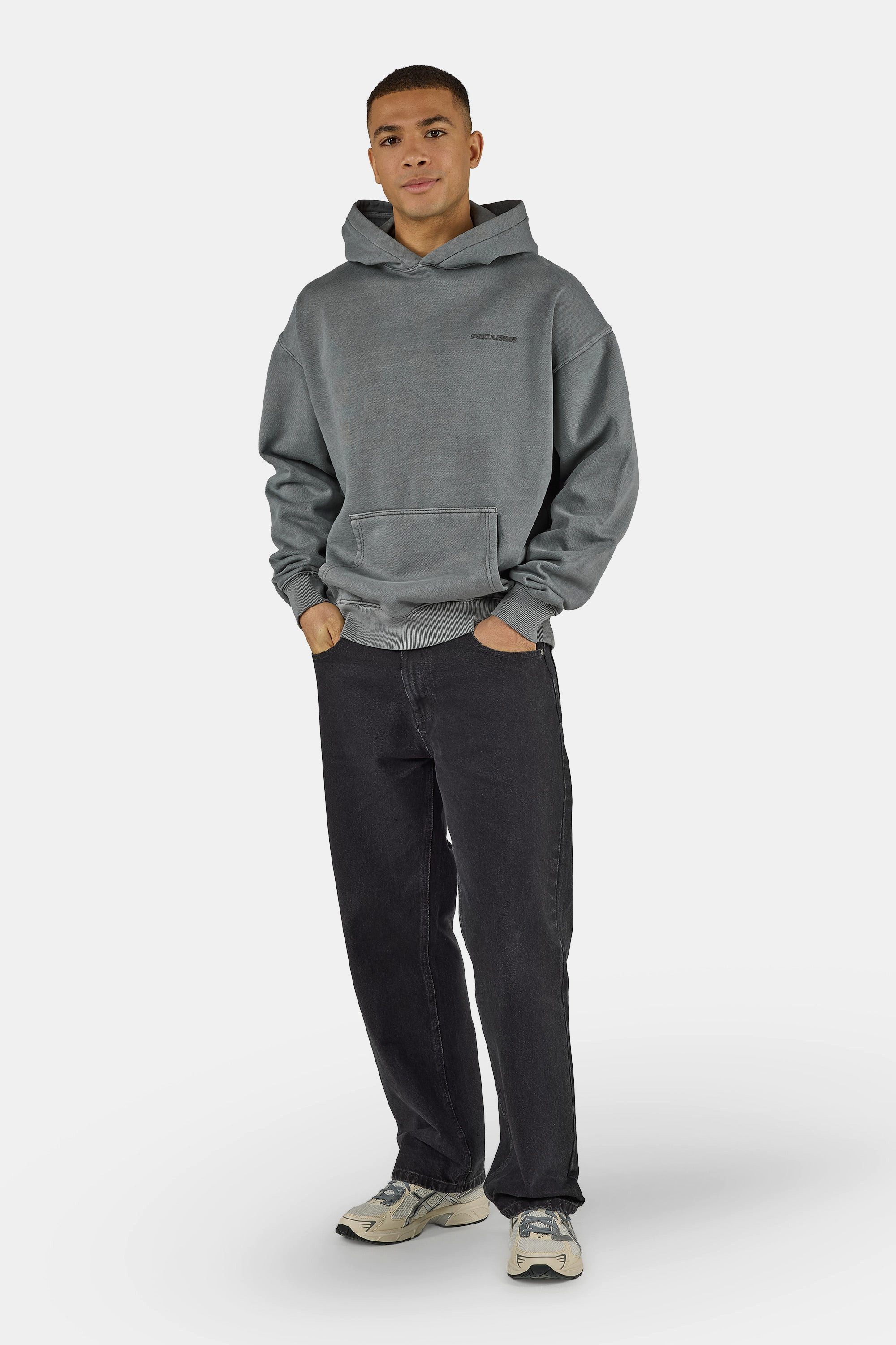 PEGADOR Kapuzensweatshirt Logo Oversized Hoodie Baumwollmischung, oversize