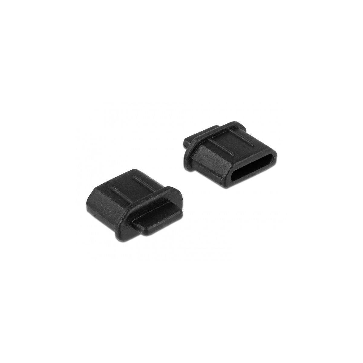 Delock Kabelverbinder-Sortiment Staubschutz für HDMI micro-D Buchse mit Griff, 10 Stück,...