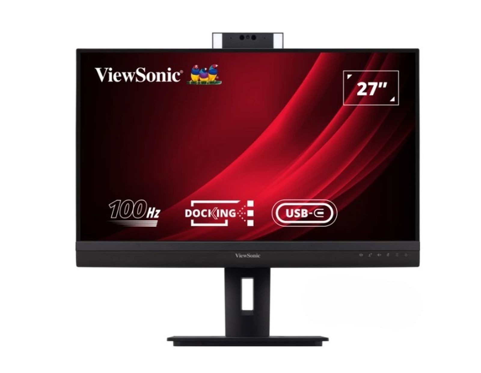 Viewsonic 68.6cm VG2757V-2K 16:9 HDMI/DP/USBC/LAN QHD TFT-Monitor (2560 x 1440 px, Quad HD, 5 ms Reaktionszeit, 100 Hz, IPS, Eingebautes Mikrofon, Kamera, Lautsprecher, Pivot, Höhenverstellbar)