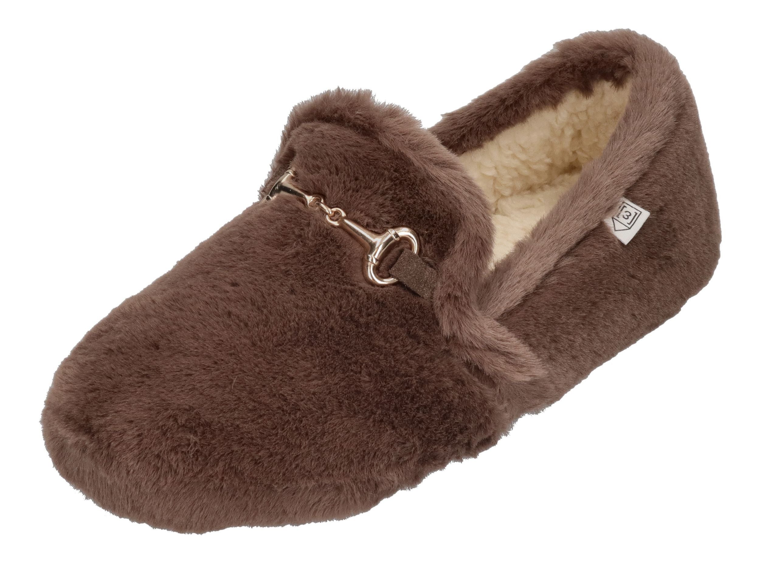 espadrij l´originale BALLERINE COZY Hausschuh Marron