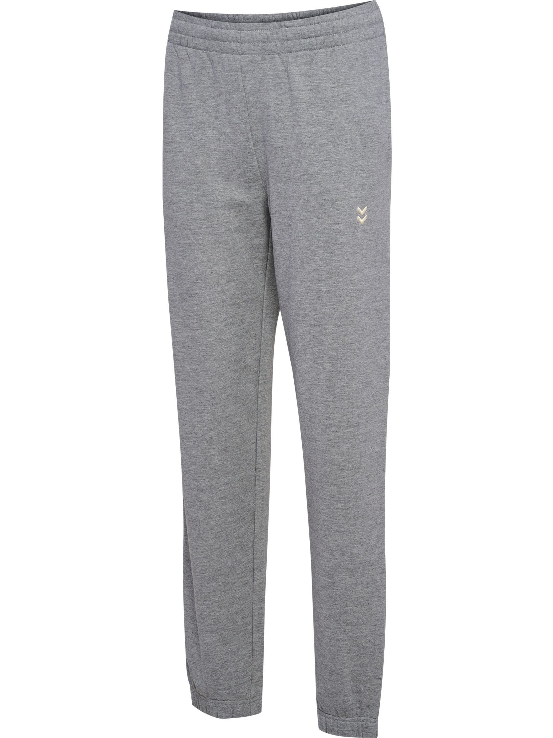 hummel Jogginghose Unifarben Elastischer Bund Regular Fit Seitentaschen für Damen (1-tlg) Baumwolle Normal Fit Einfarbig atmungsaktiv Pull On