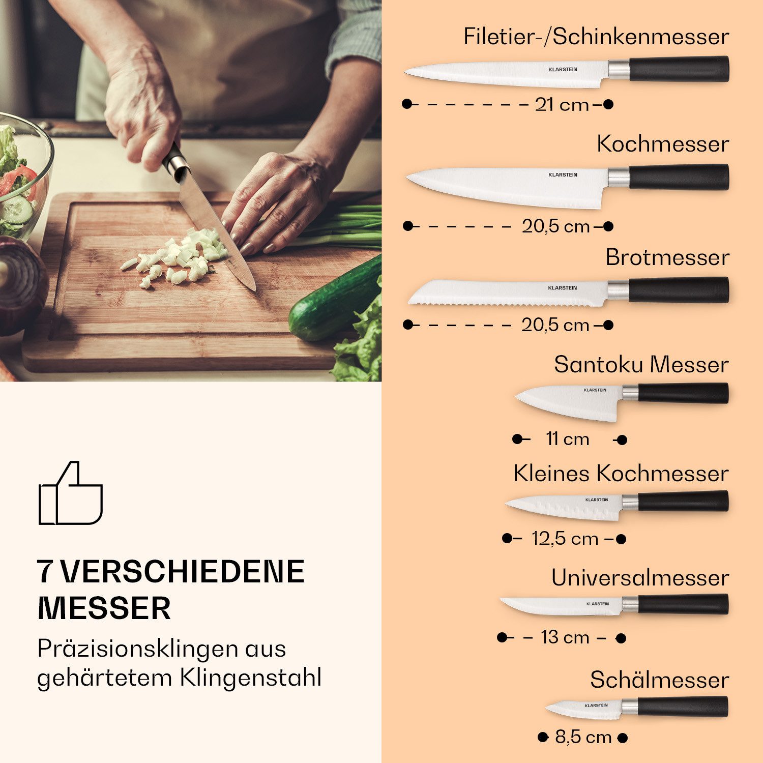 Klarstein Messer-Set Kitano