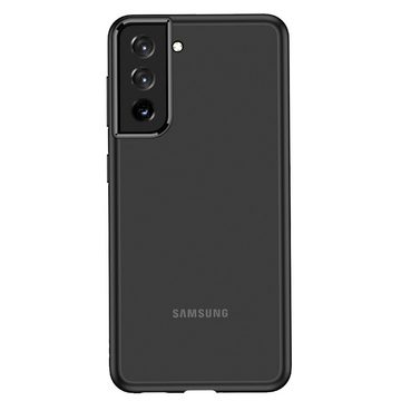 FITSU Handyhülle Case für Samsung Galaxy S22 Plus Hülle Transparent, Durchsichtige Handyhülle mit schwarzen Rahmen, Case mit Eckenschutz