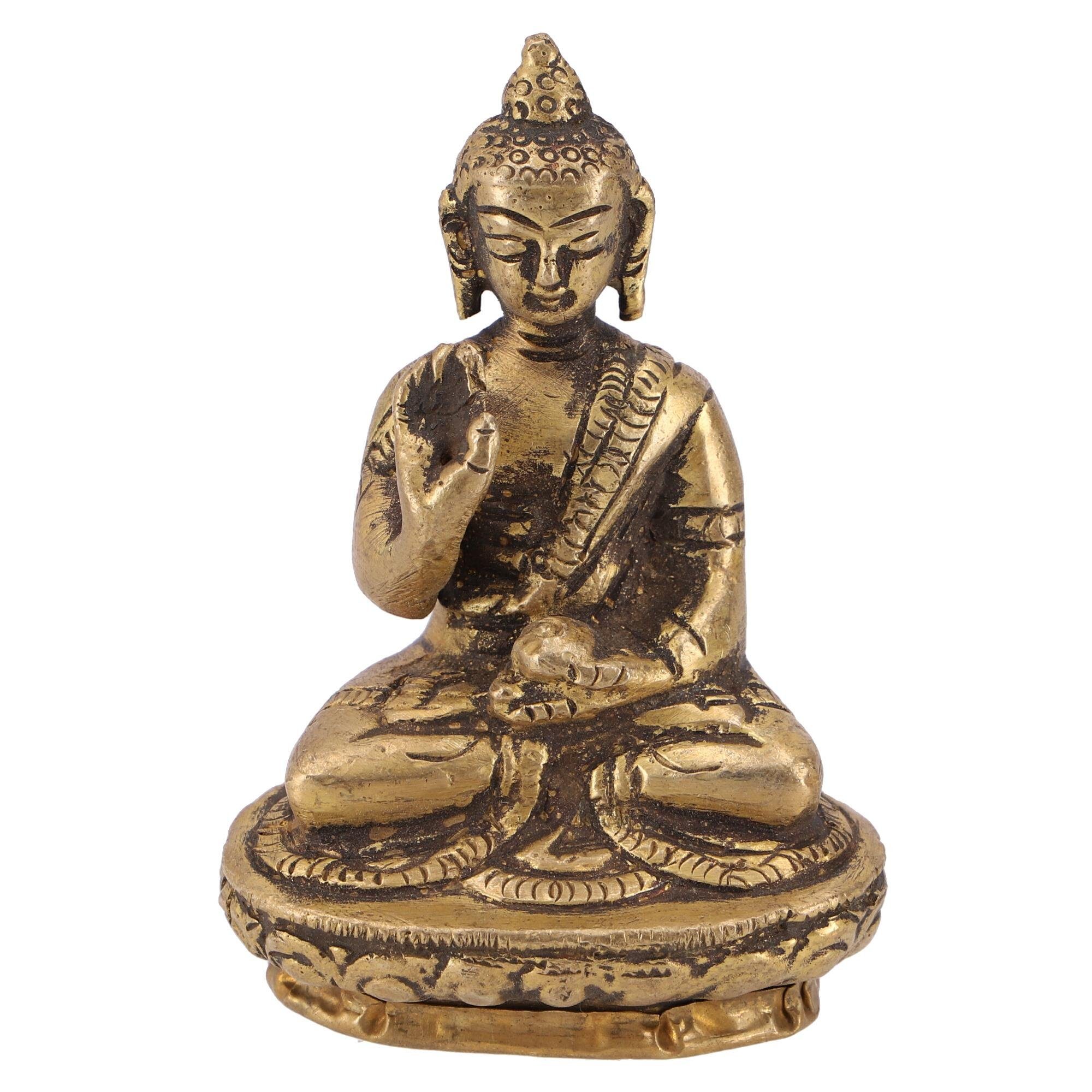 aus Abhaya.. Buddha Buddhafigur Statue Guru-Shop Messing Amoghasiddhi