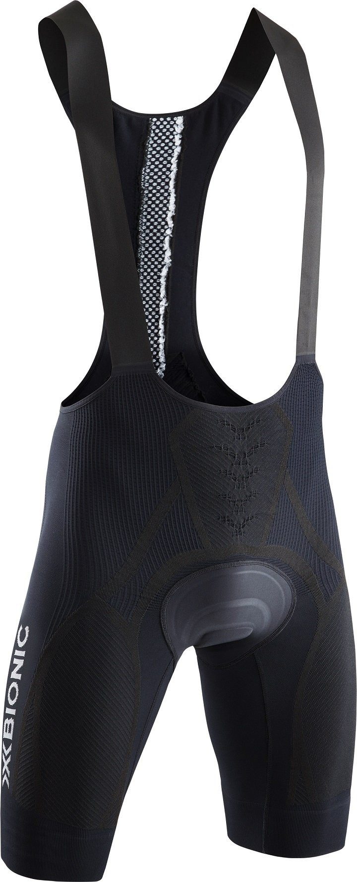 X-Bionic Fahrradhose Bike The Trick 4.0 BIB Short Padded schwarz/weiss Herren