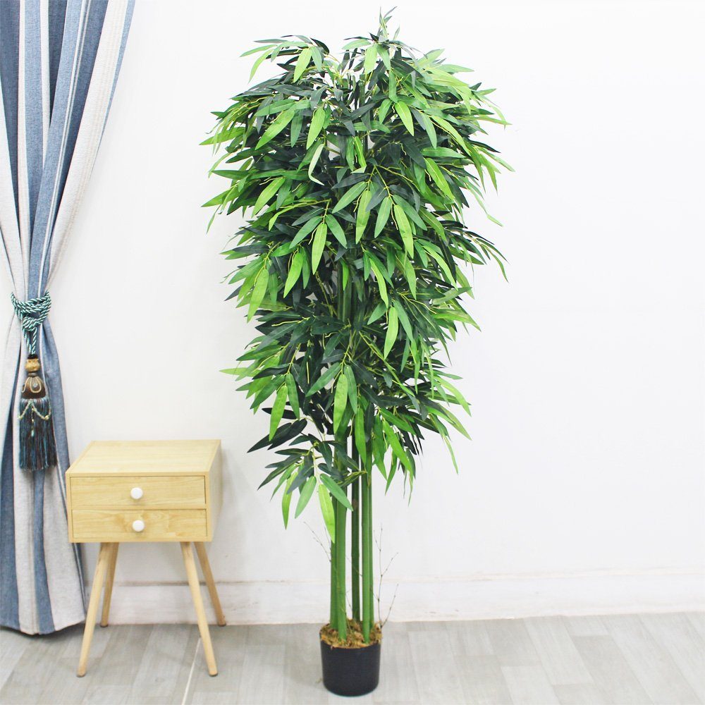 Kunstbambus Bambus Groß Kunstpflanze Künstliche Pflanze Kunstbaum Deko Baum günstig online kaufen