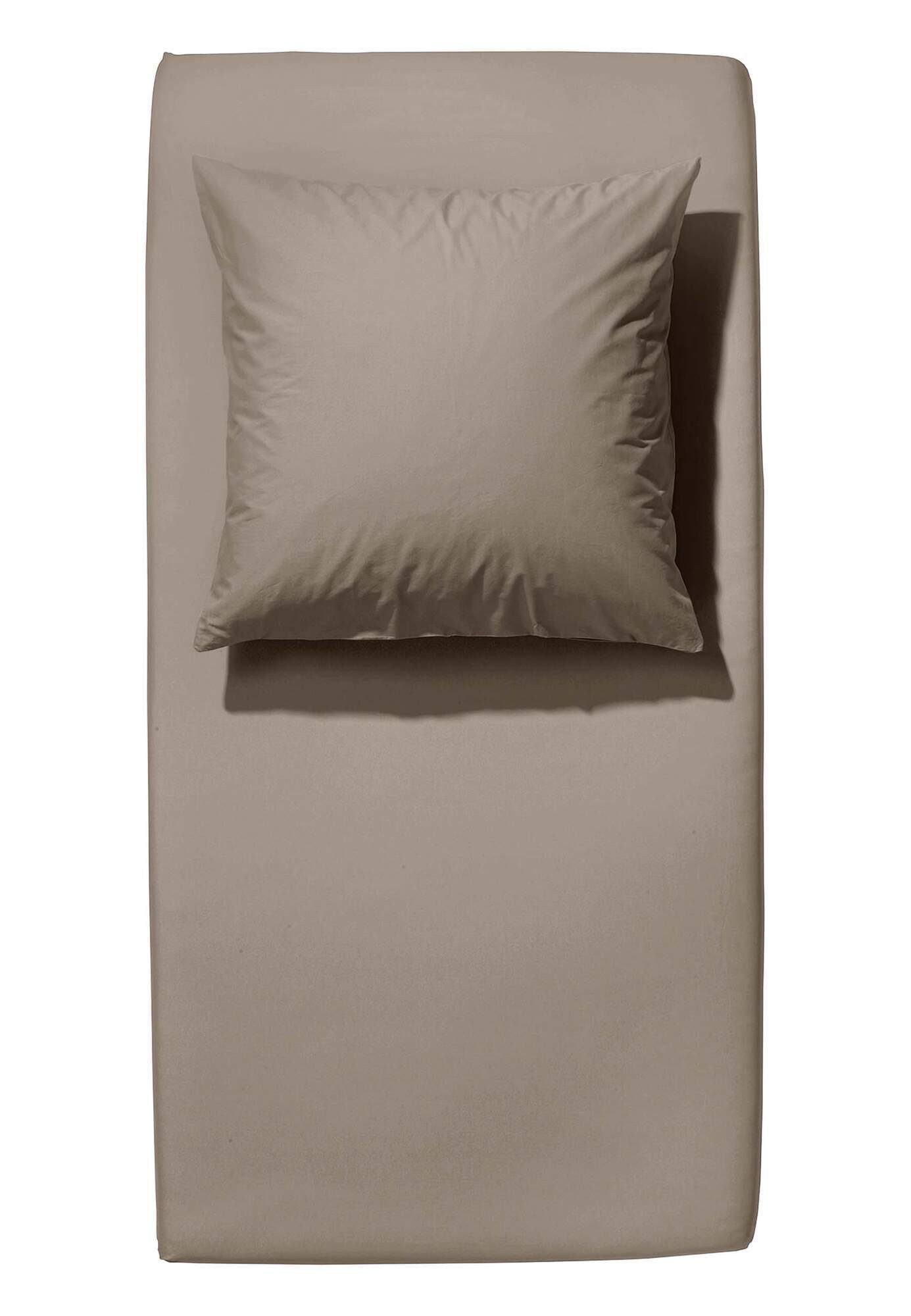 Hessnatur Spannbettlaken aus reiner Bio-Baumwolle, Web, Gummizug: Satin Spannbettlaken, (1 Stück)