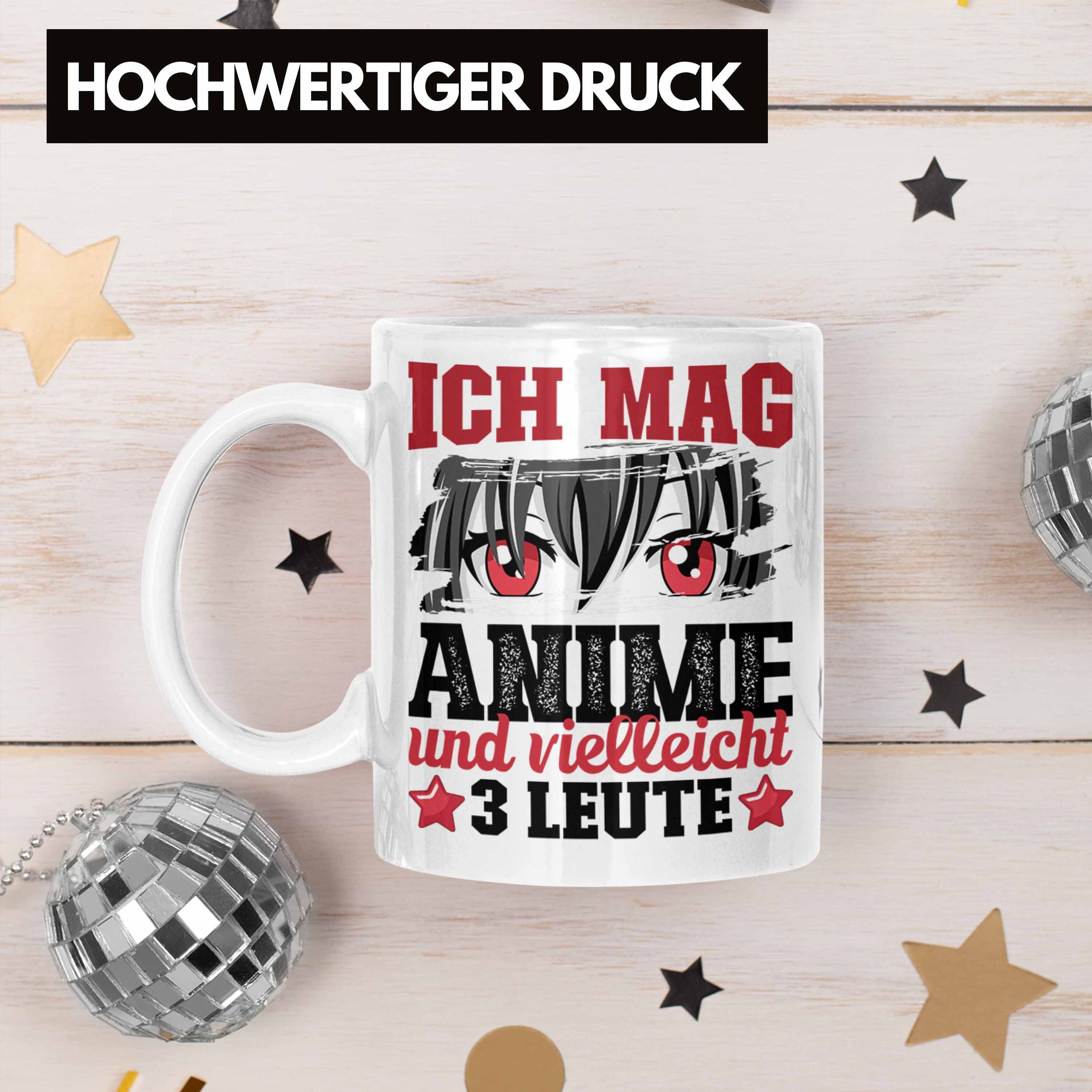 Trendation Tasse Anime Tasse Geschenk Weiss Anime Geschenkidee Ich Anime-Liebhaber Mag Vi Und