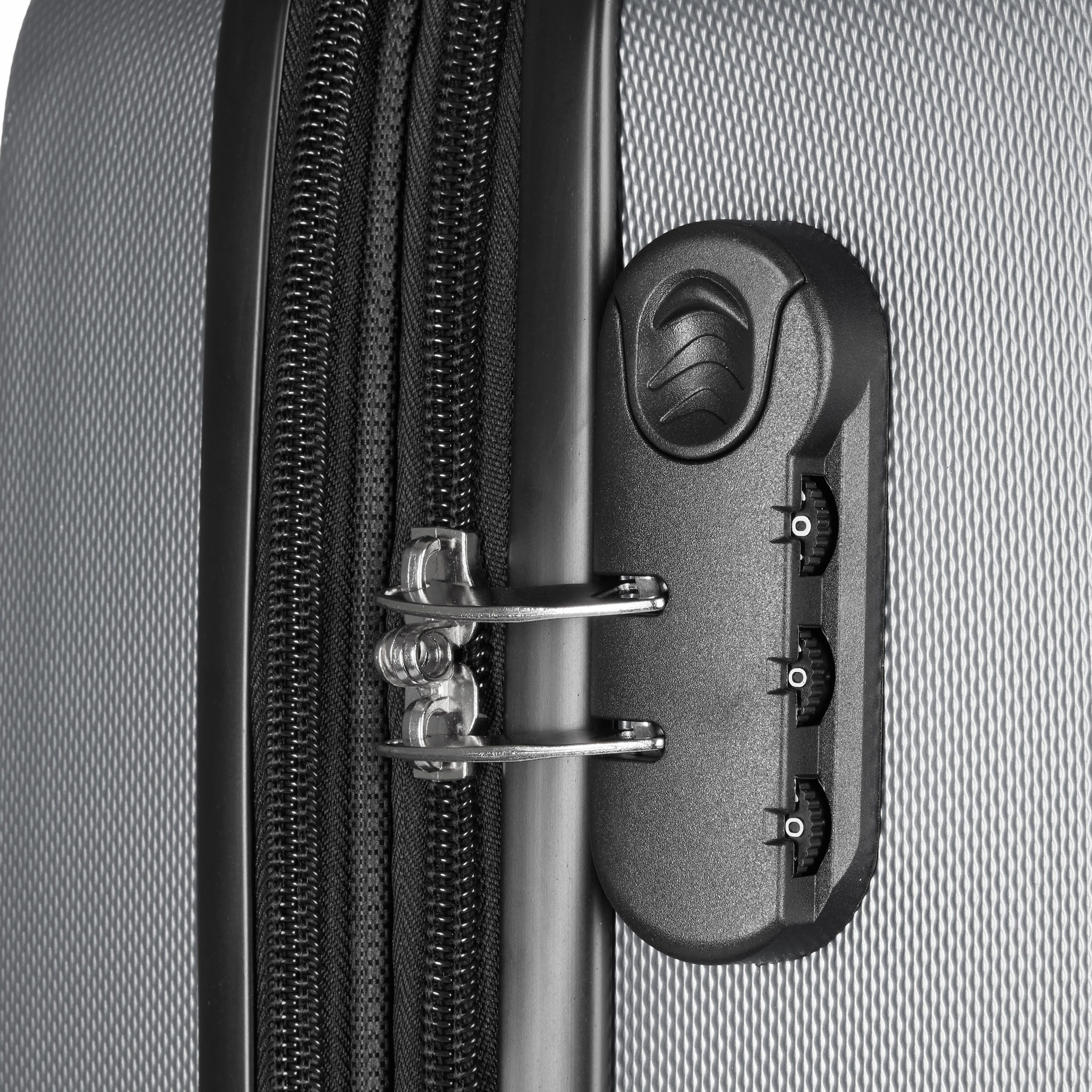 BRUBAKER Kofferset 3tlg. Hartschalen Kofferset New York - Erweiterbare Hartschalenkoffer, 4 Rollen, (Kofferset, 3 tlg., Koffer Set inkl. Handgepäck), Reisekoffer mit Zahlenschloss, 4 Rollen und Teleskopgriff