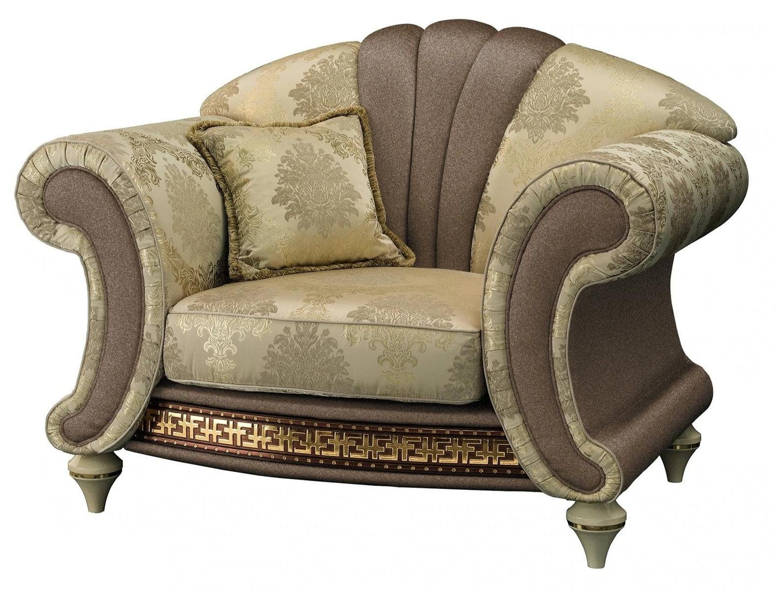 JVmoebel Sessel Design Sessel Textil Luxus Fernseh Couch 1 Sitzer Sofa Relax Polster Lounge Neu | Einzelsessel