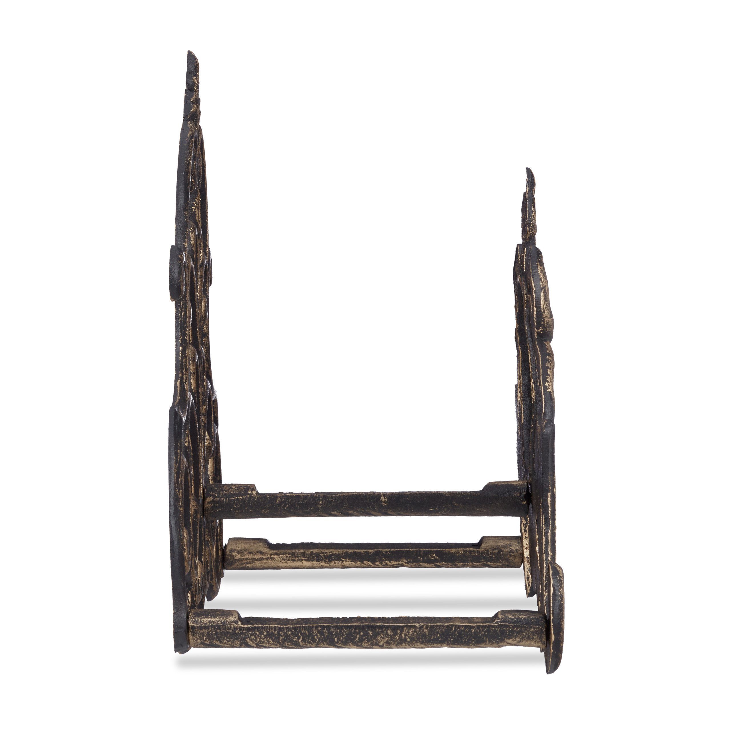 relaxdays Schlauchhalterung Schlauchhalter Vintage, (Bronze)