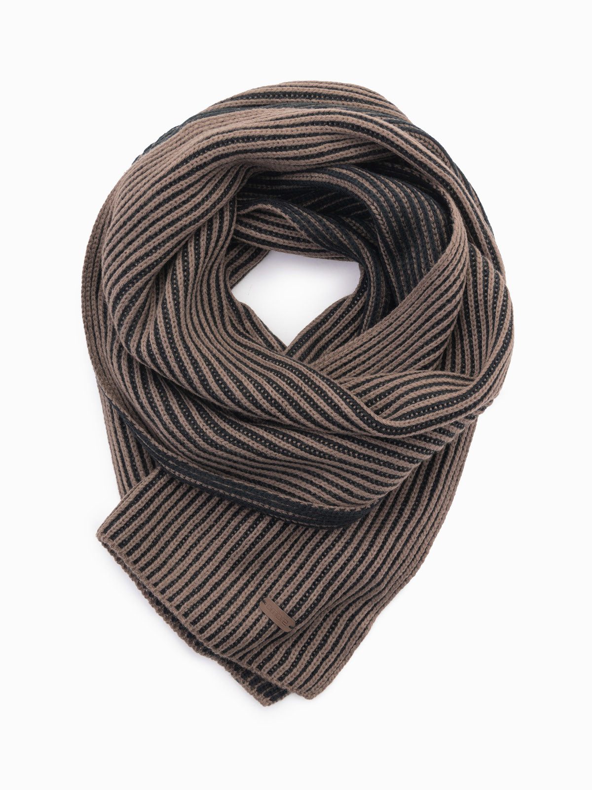 OMBRE Schal Gestrickter Herrenschal mit zweifarbigen Streifen