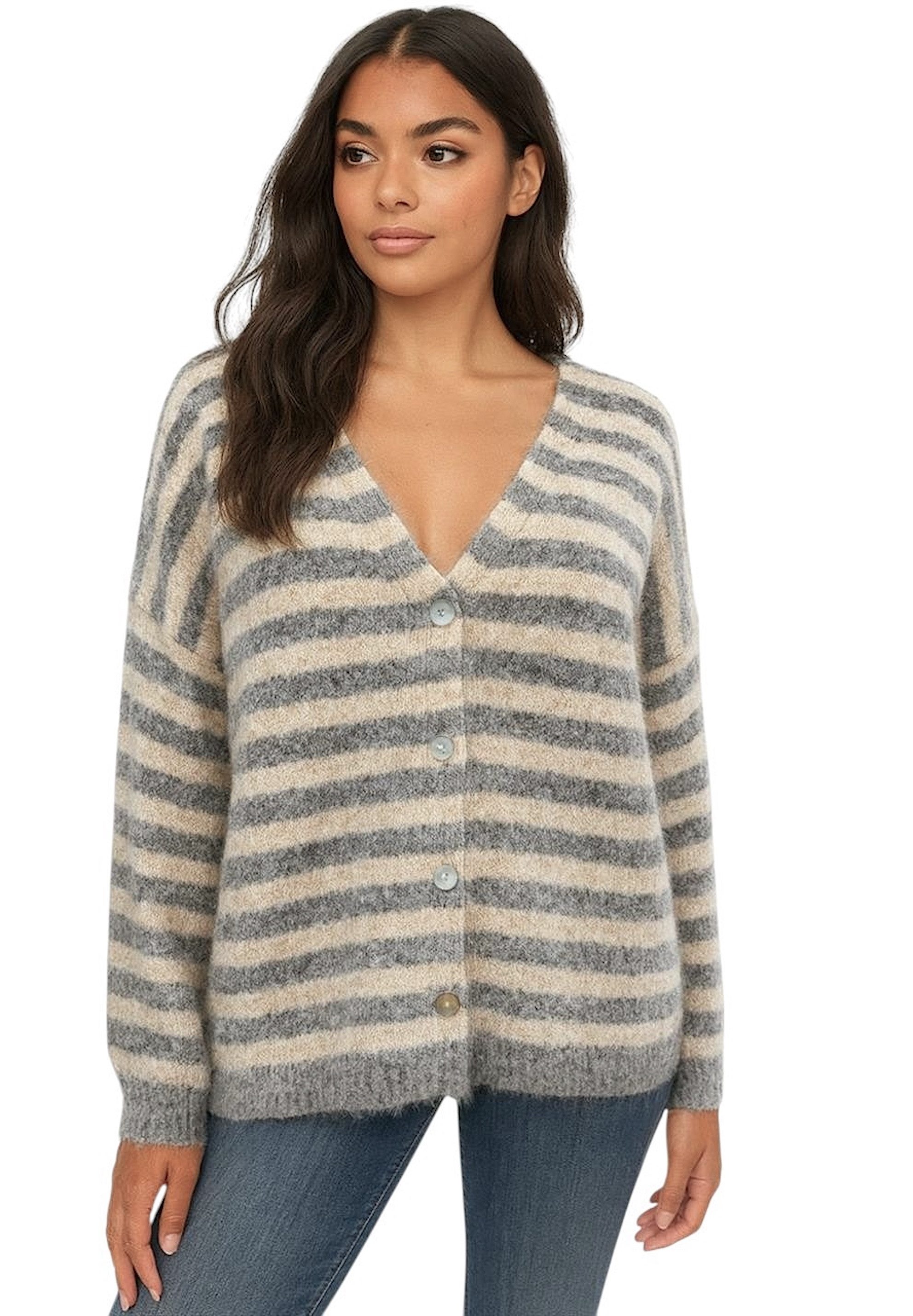 Worldclassca Cardigan WORLDCLASSCA Strickjacke mit Knopf Strickpullover Ges günstig online kaufen