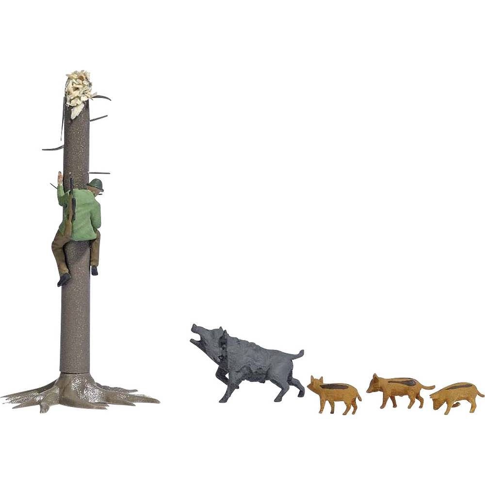 Busch Modelleisenbahn-Figur H0 Verfolgter Jäger 7958