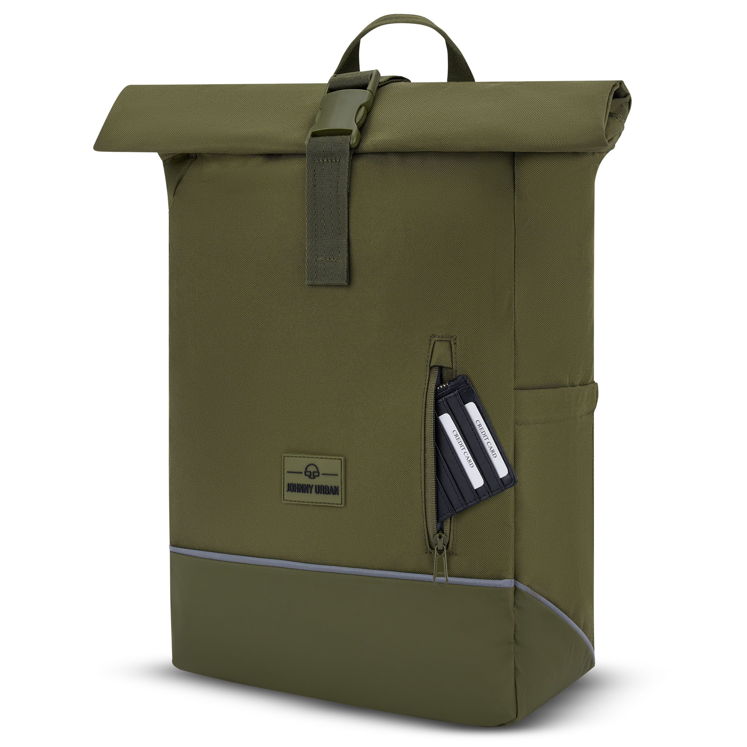 Johnny Urban Fahrradtasche ROBIN MEDIUM BIKE, 2in1 Rucksack und Fahrradtasche (1-tlg), Flexible Größe, Wasserabweisend