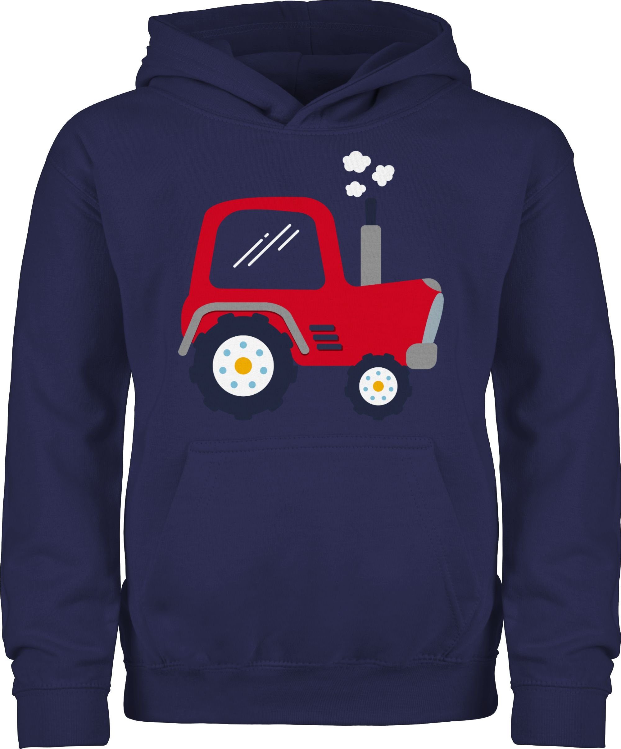Shirtracer Hoodie »Kinder Traktor - Kinder Fahrzeuge - Kinder Premium  Kapuzenpullover« kinderkleidung junge 98-104 - traktor pullover 104