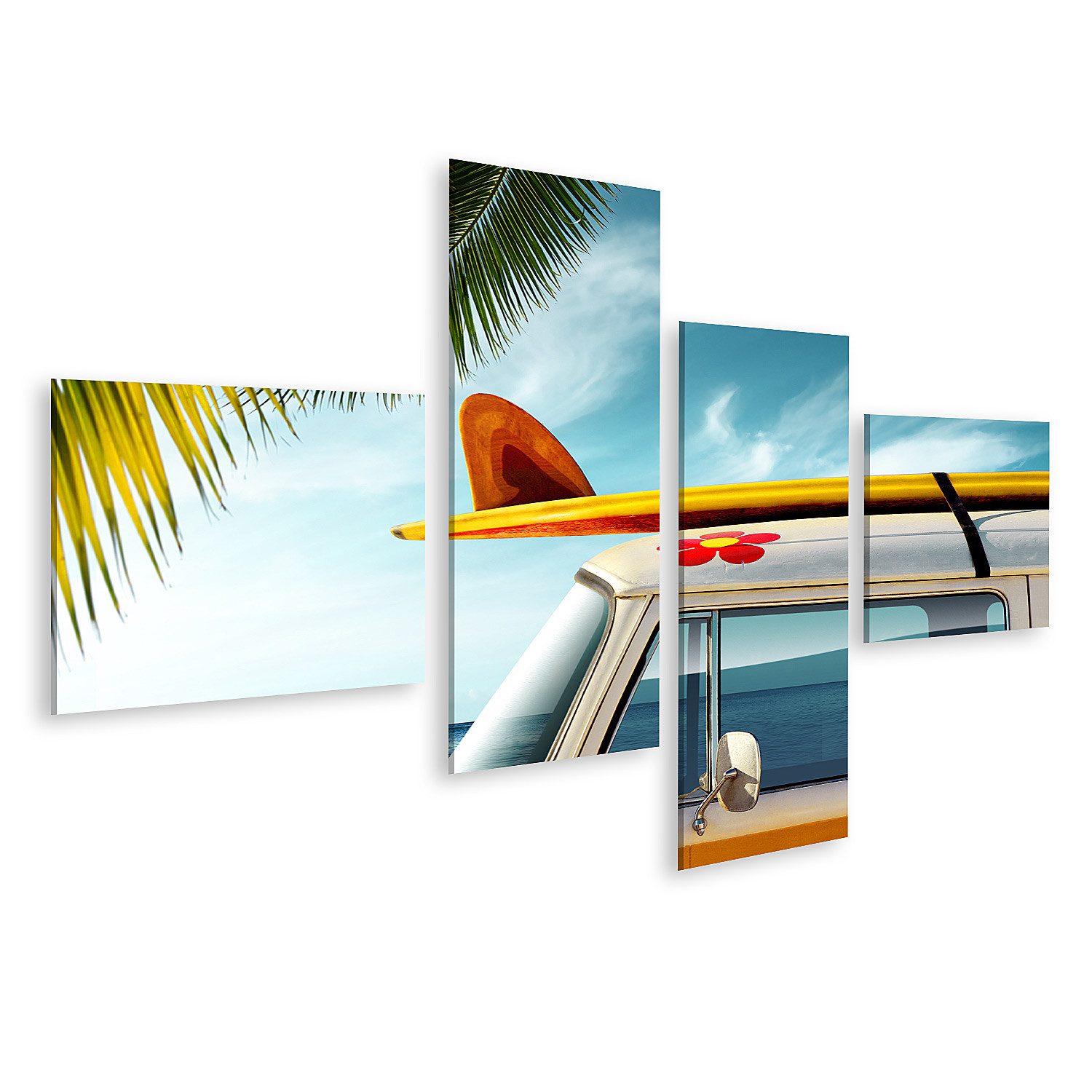 Leinwandbild Palmenwagen Bilder