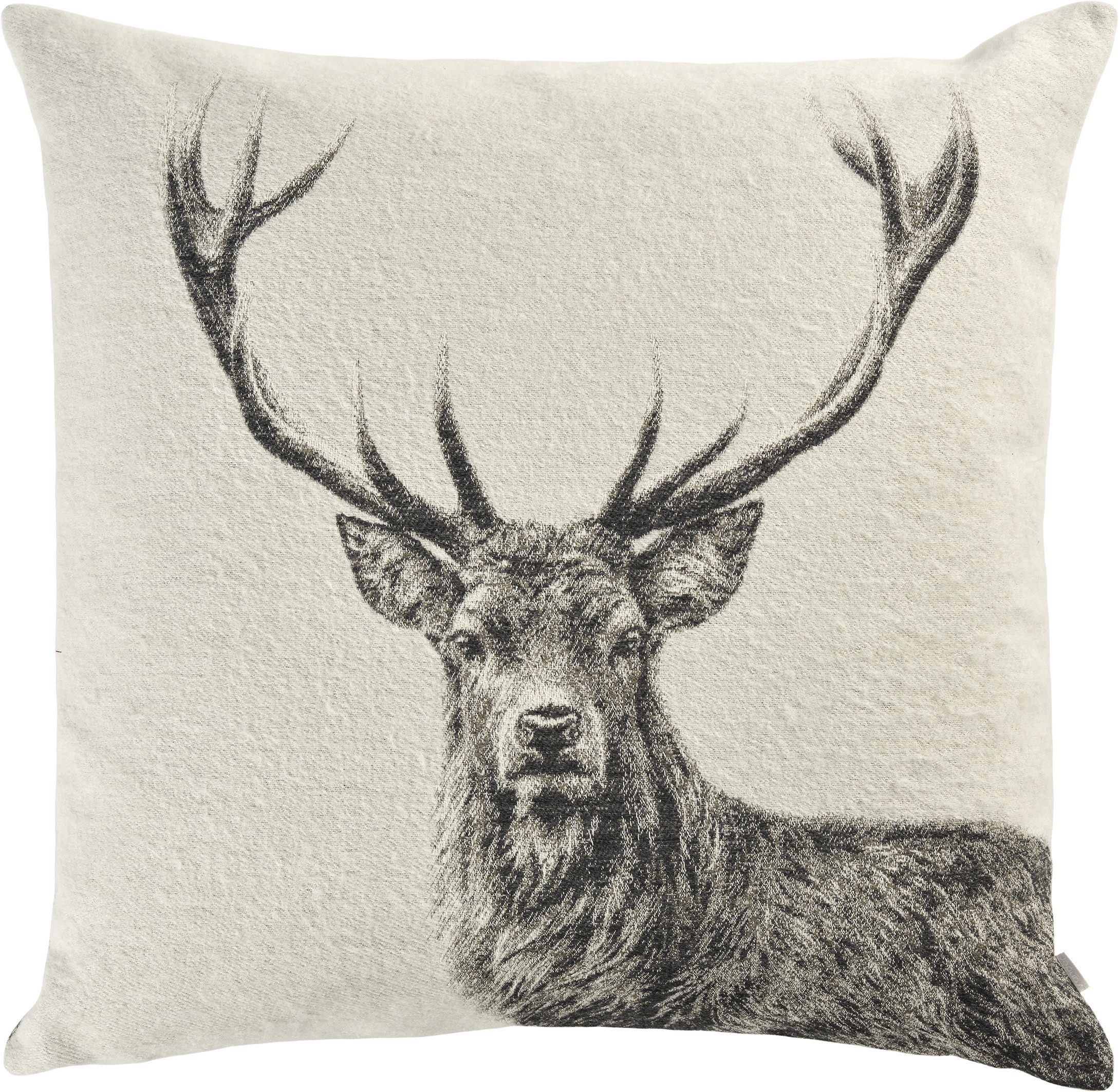 Annimuck Kissenhülle Sander * XL Kissenhülle Big Buck Hirsch 60x60 cm cloud günstig online kaufen