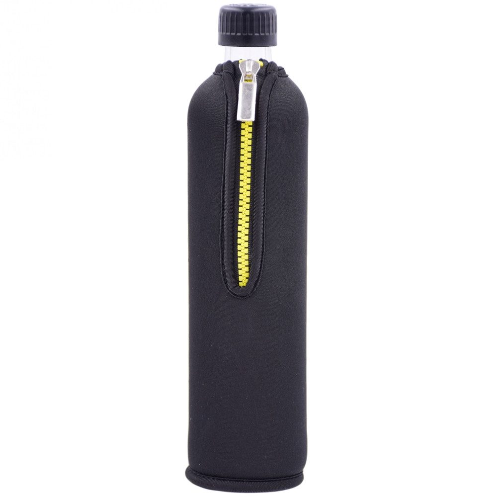 Dora's Trinkflasche Glastrinkflasche 0,5l – inkl. Neoprenhülle – verschiedene Motive, Große Designauswahl - Schraubverschluss + Praktische Trageschlaufe