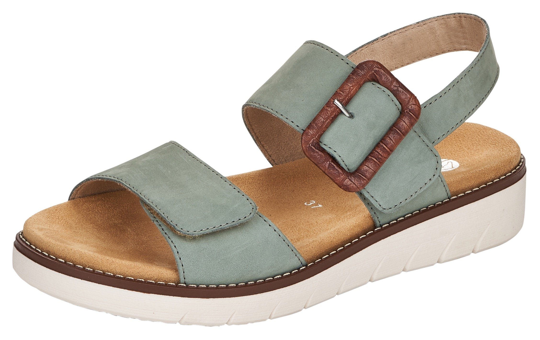Remonte Sandale mit Wechselfußbett, Rutschhemmende TR-Laufsohle mit 3,5 cm  Absatz online kaufen | OTTO