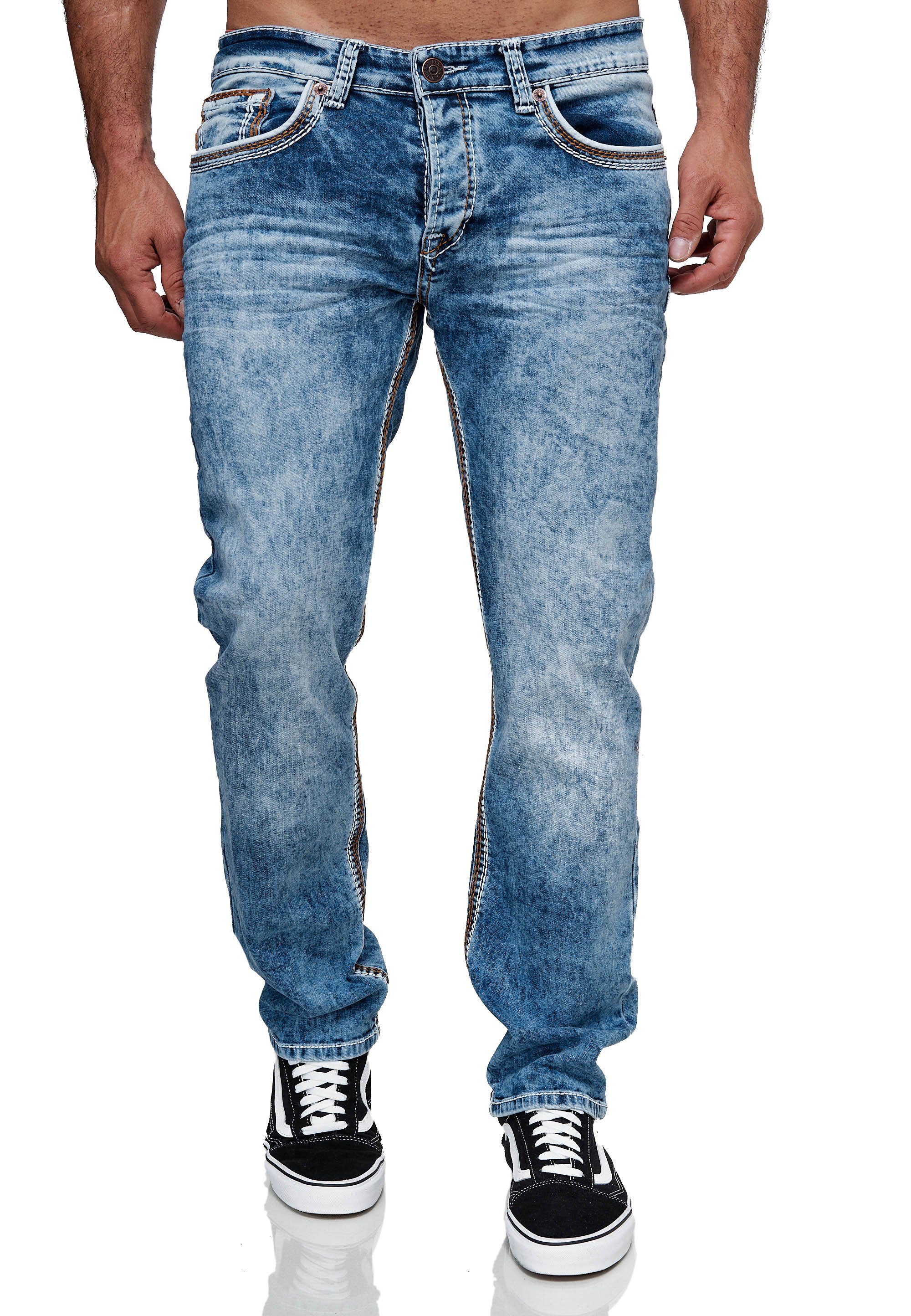 Code47 Regular-fit-Jeans Jeans verschiedene Modelle 5181 Blau Gold
