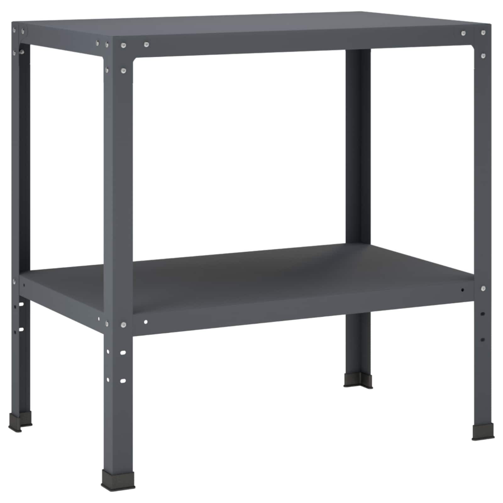 vidaXL Pflanztisch 60 x 50 x 80 cm Gartenregal Regal Pflanztisch 60x50x80 cm Pulverbeschi
