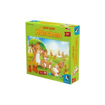 Pegasus Spiele Spiel, Familienspiel 66005G - Hopp Hopp Häschen, 2 bis 5 Spieler ab 3 Jahren, Lernspiel
