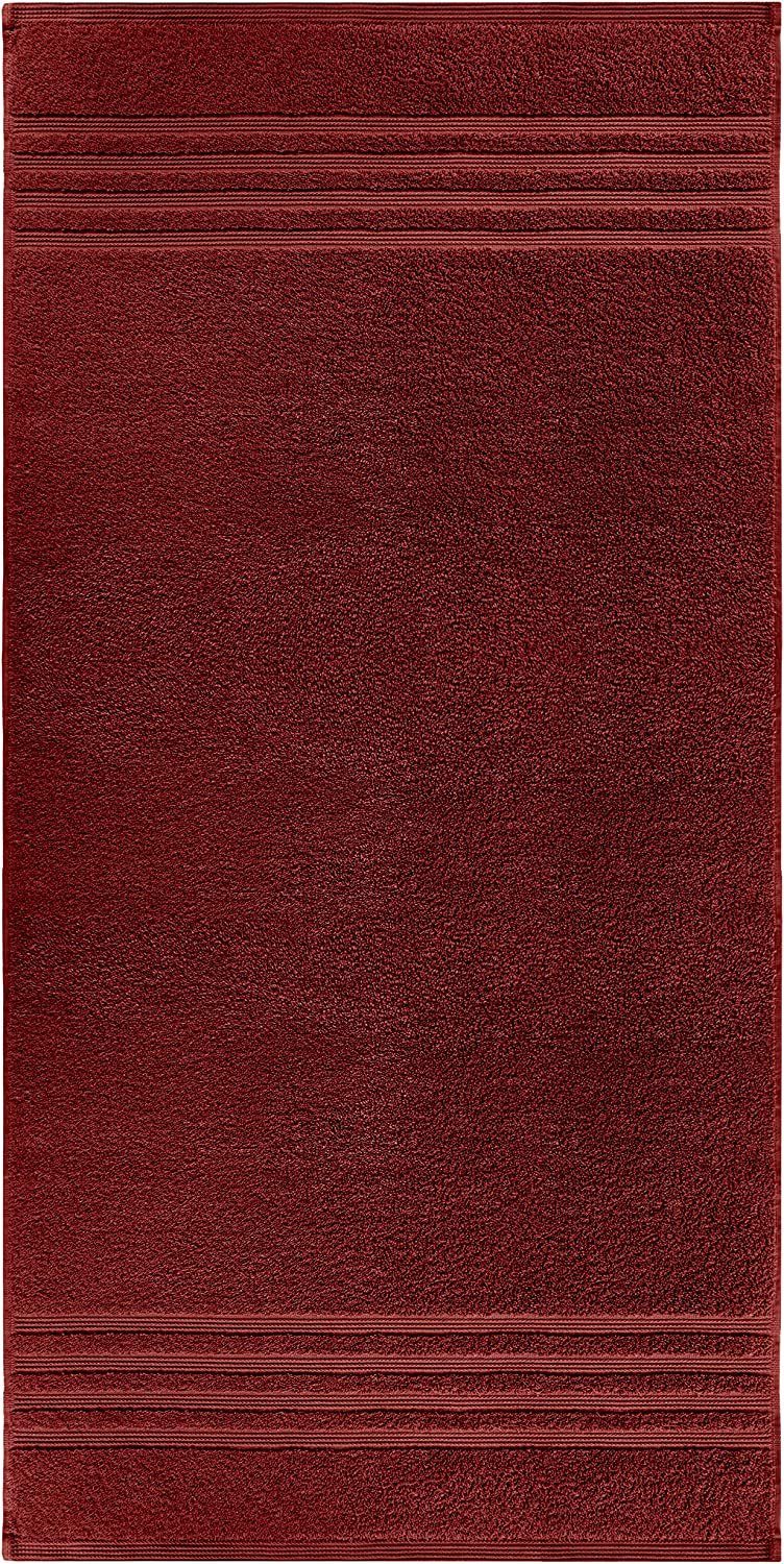 Lashuma Frottee 70x140 cm (1-St), Duschtuch Rost Baumwolle Braunes London, Duschhandtuch Braun